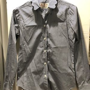 Scalloped button down